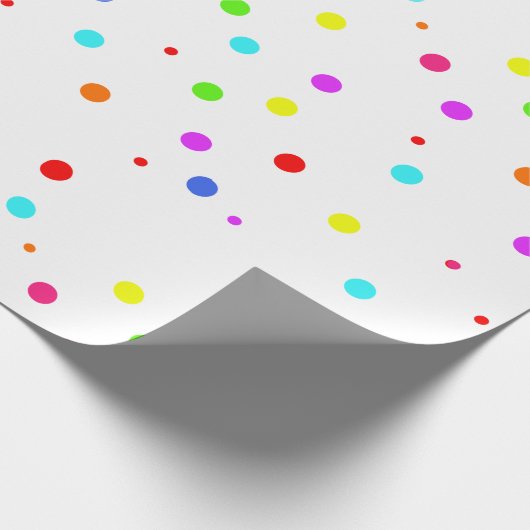 Papier Cadeau Fête d'anniversaire colorée pour enfants (Coin)