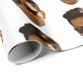 Papier Cadeau Fête d'anniversaire de Bachelorette avec découpe d (Coin rond)