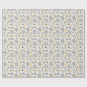 Papier Cadeau Fête d'anniversaire de Badminton (Plat)