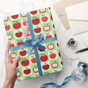 Papier Cadeau Fête d'anniversaire de bébé chic et mignonne Apple