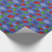 Papier Cadeau Fête d'anniversaire de garçon - blocs constitutifs (Coin)