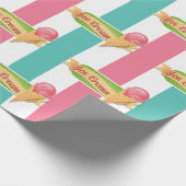 Papier Cadeau Fête d'anniversaire de glace (Coin)