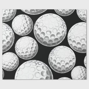 Papier Cadeau Fête d'anniversaire de golf passionnante