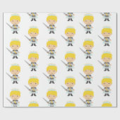 Papier Cadeau Fête d'anniversaire de Little Prince (Plat)