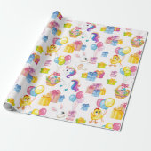 Papier Cadeau Fête d'anniversaire de printemps (Déroulé)