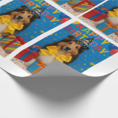 Papier Cadeau Fête d'anniversaire de Sheltie (Coin)