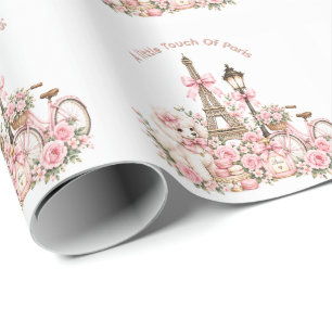 Papier Cadeau Fête d'anniversaire des filles avec Une petite tou