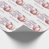 Papier Cadeau Fête d'anniversaire d'un petit citrouille à l'auto (Coin)