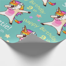 Fête d'anniversaire licorne personnalisée avec nom
