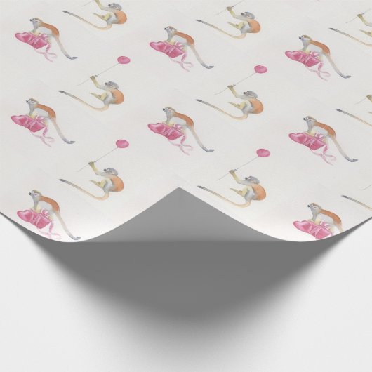 Papier cadeau fête d'anniversaire Monkey Party II (Coin)