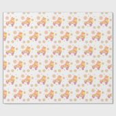 Papier Cadeau Fête d'anniversaire Roll Girl Roller Skating (Plat)