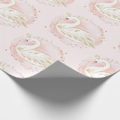 Papier Cadeau Fête d'anniversaire rose de princesse baby shower (Coin)