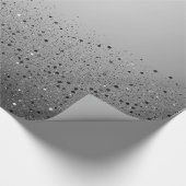 Papier Cadeau Fête d'anniversaire Sweet 16 pailletée argentée (Coin)