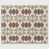 Papier Cadeau Fête d'anniversaire Thème Tasse de Thé Parisienne  (Plat)