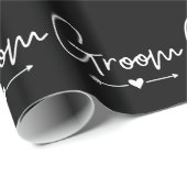 Papier Cadeau Fête de bachelor (Coin rond)