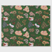 Papier Cadeau Fête de Ball Python Morph (Plat)