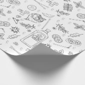 Papier Cadeau Fête de cocktail au gin tonic pour buveur de gin (Coin)