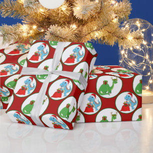 Papier Cadeau Fête de dinosaure pour enfants