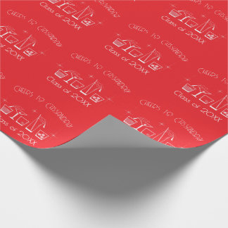 Papier Cadeau Fête de fin d'études à thème Casquette et Cocktail