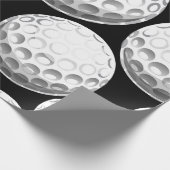 Papier Cadeau Fête de Golf d'Anniversaire (Coin)