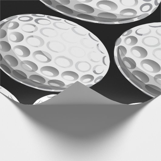 Papier Cadeau Fête de Golf d'Anniversaire (Coin)