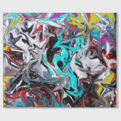 Papier Cadeau Fête de graffitis en style urbain (Plat)