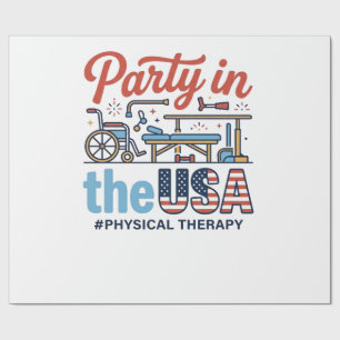 Papier Cadeau Fête de kinésithérapie aux États-Unis T-Shirt vint