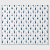 Papier Cadeau Fête de la crème glacée (Plat)