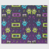 Papier Cadeau Fête de la Danse Monster Anniversaire (Plat)