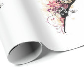 Papier Cadeau Fête de la Fête des mariées de la Femme (Coin rond)