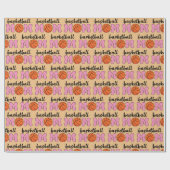 Papier Cadeau Fête de la mère mère du basket-ball (Plat)