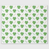 Papier Cadeau Fête de la Saint-Patrick (Plat)
