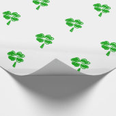 Papier Cadeau Fête de la Saint Patrick au charme vert (Coin)