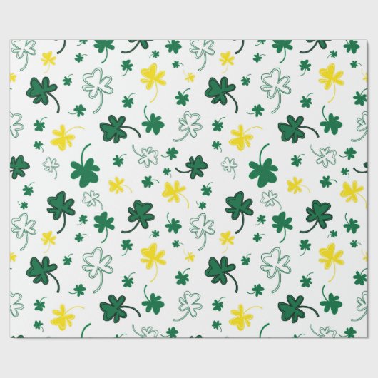 Papier Cadeau Fête de la Saint-Patrick shamrock (Couture)