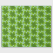 Papier Cadeau Fête de la Saint-Patrick Shamrocks Thunder_Cove (Plat)