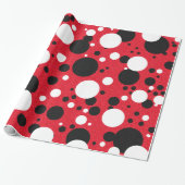 Papier Cadeau Fête de la Souris Polka-Dot  (Déroulé)