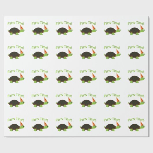 Papier Cadeau Fête de la tortue (Plat)