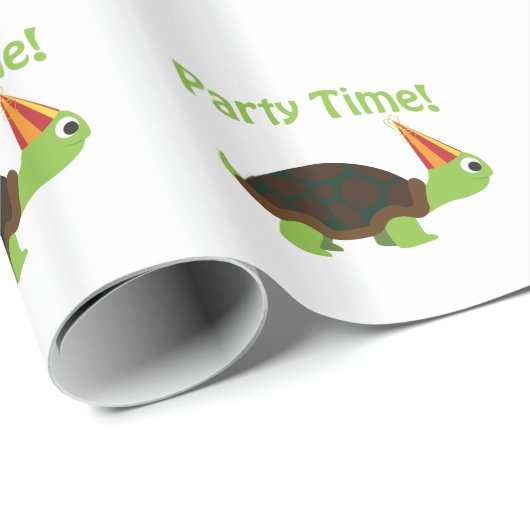 Papier Cadeau Fête de la tortue (Coin rond)