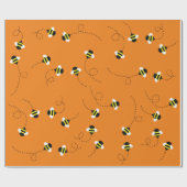 Papier Cadeau Fête de l'abeille (Plat)