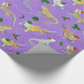 Papier Cadeau Fête de Morph Dragon à oreilles violet (Coin)