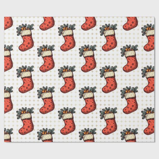 Papier Cadeau Fête de Noël (Plat)