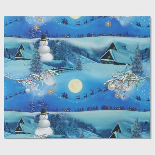 Papier Cadeau Fête de Noël (Plat)