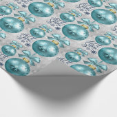 Papier Cadeau Fête de Noël d'Aqua (Coin)