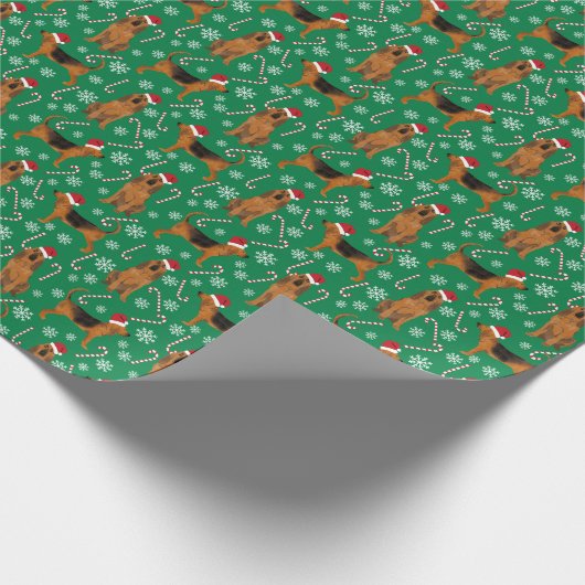 Papier Cadeau Fête de Noël de Bloodhound Dog (Coin)