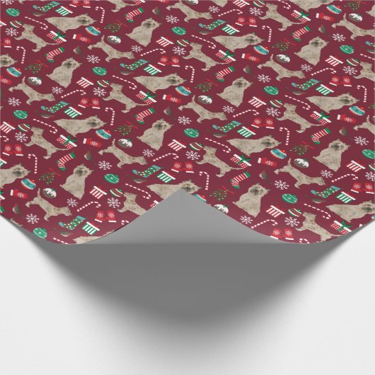 Papier Cadeau Fête de Noël de Cairn Terrier Dog (Coin)