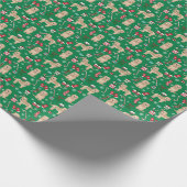 Papier Cadeau Fête de Noël de Cockapoo Dog (Coin)