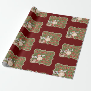 Papier Cadeau Fête de Noël de Reindeer