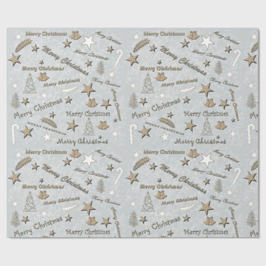 Papier Cadeau Fête de Noël décorative (Plat)