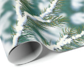 Papier Cadeau Fête de Noël des cardinaux (Coin rond)