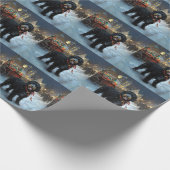 Papier Cadeau Fête de Noël des chiens d'eau portugais (Coin)